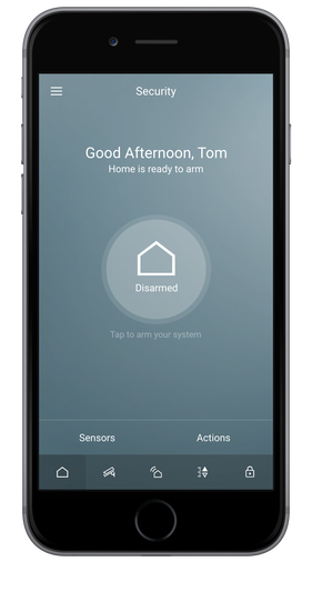 securesmart mobile interface alarm link